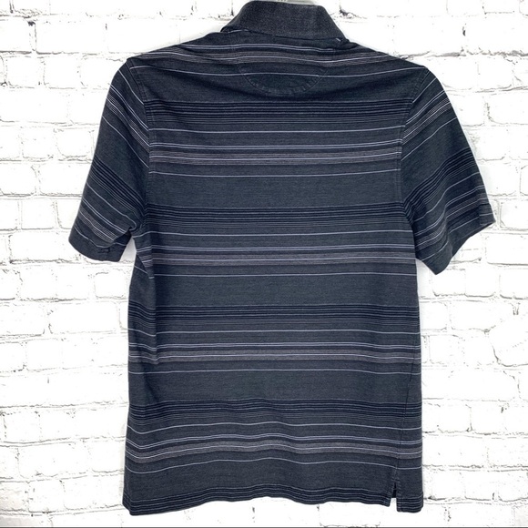 Euc-tasso Elba Pattern, Textured, Striped, Short Sleeve, Golf Polo Shirt MD - Picture 2 of 8